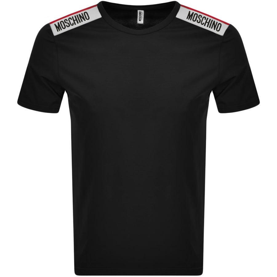 Alternative Image for ProductMoschino Taped Logo Short Sleeved T Shirt Black1